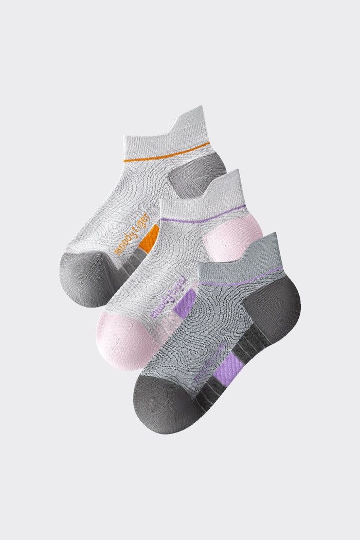 Socks **Gray Pink Deep Gray**