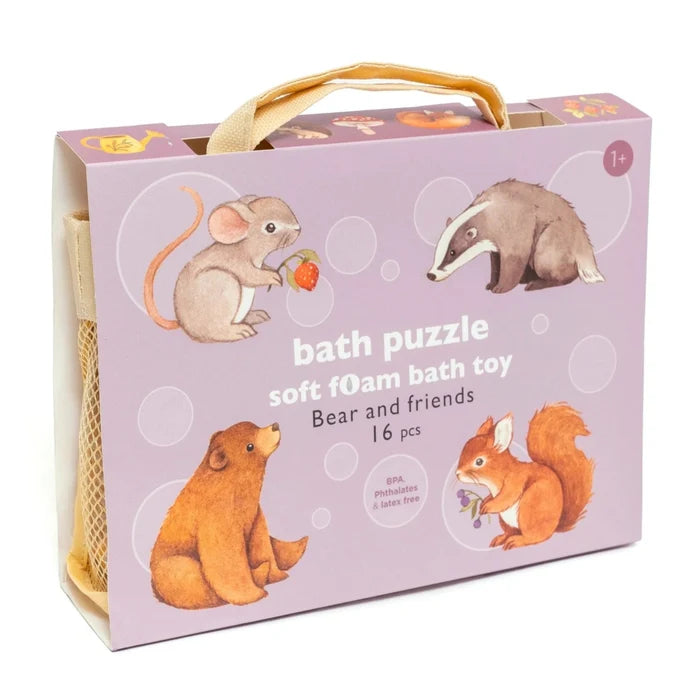 Soft foam bath puzzle bear and friends image 0