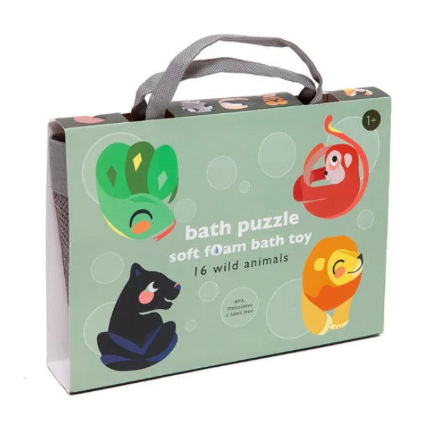 Soft foam bath puzzle wild animals image 0