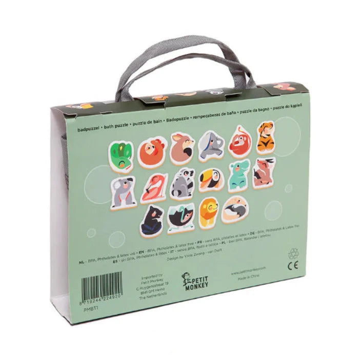 Soft foam bath puzzle wild animals image 2
