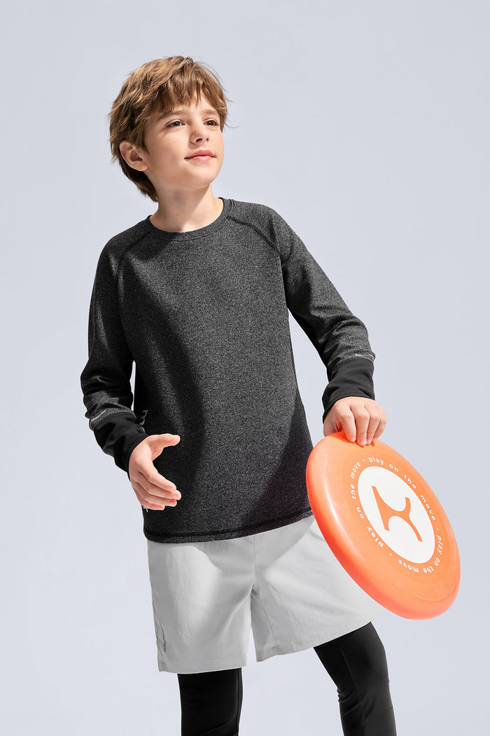 Long Sleeve Sport Tee **Charcoal Black**