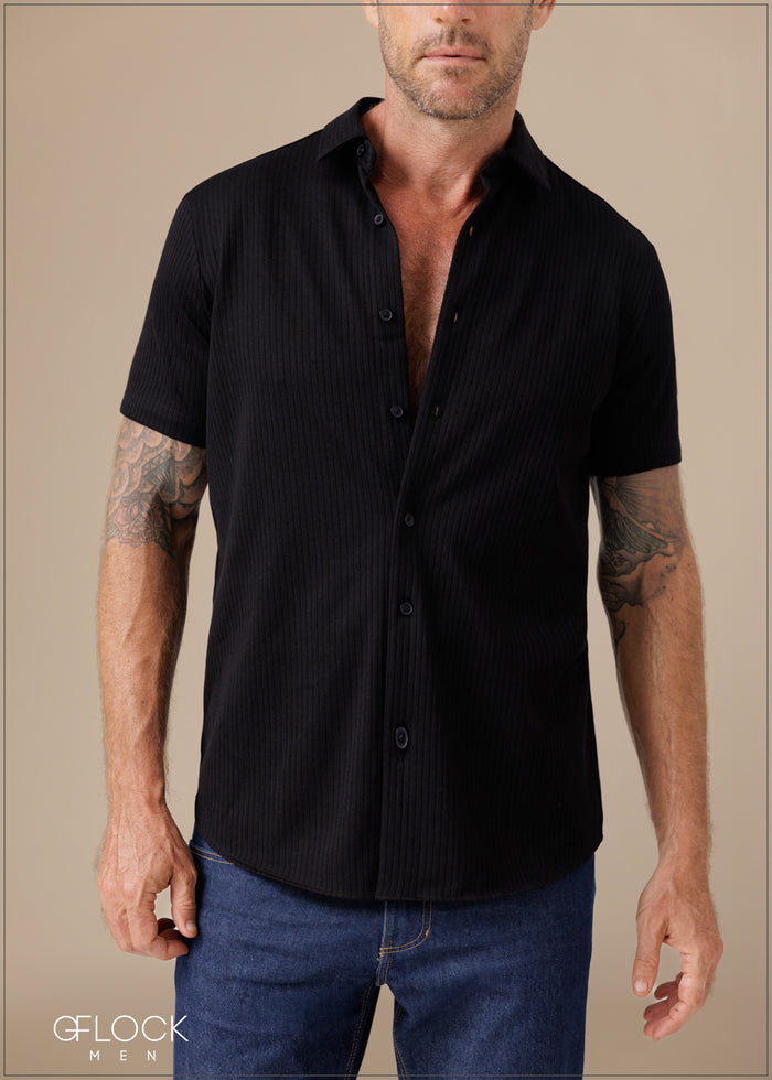 Solid Striped Polo Shirt - 260326