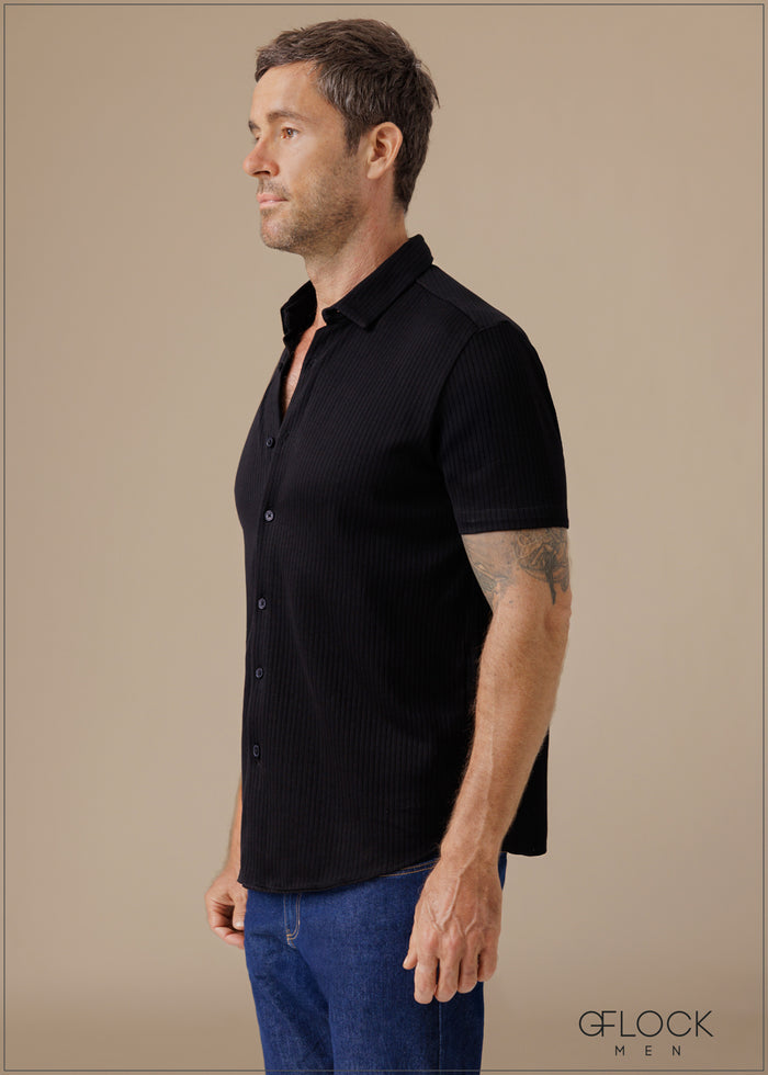 Solid Striped Polo Shirt - 260326