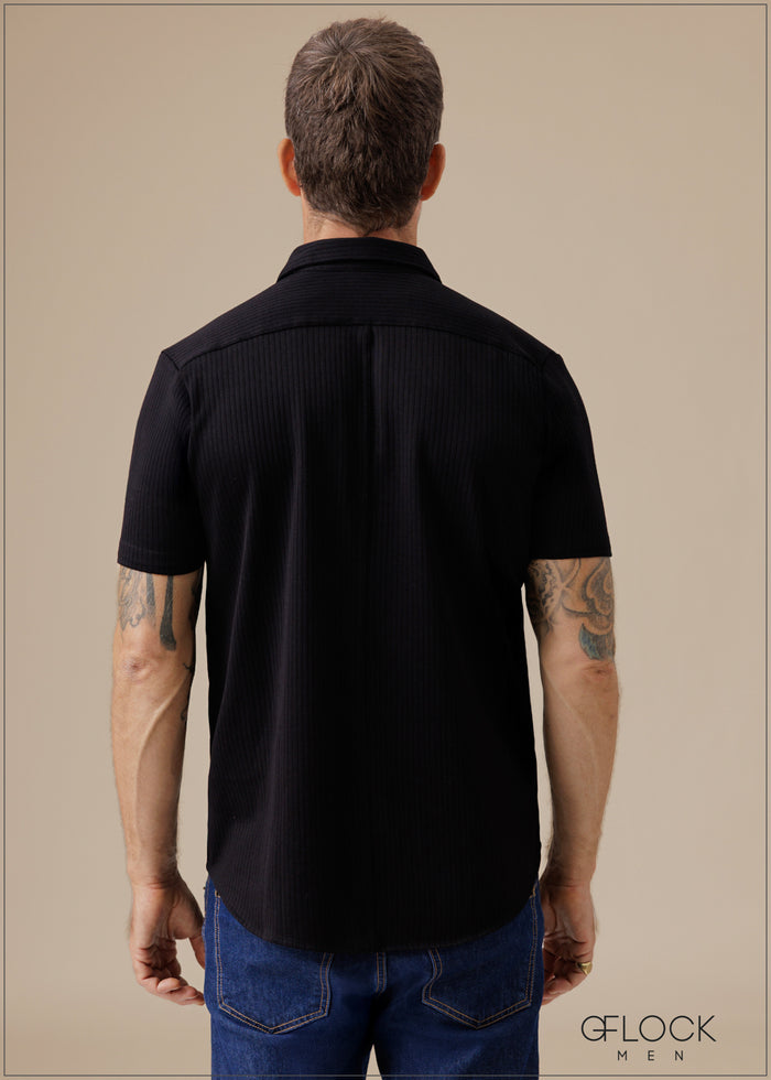 Solid Striped Polo Shirt - 260326