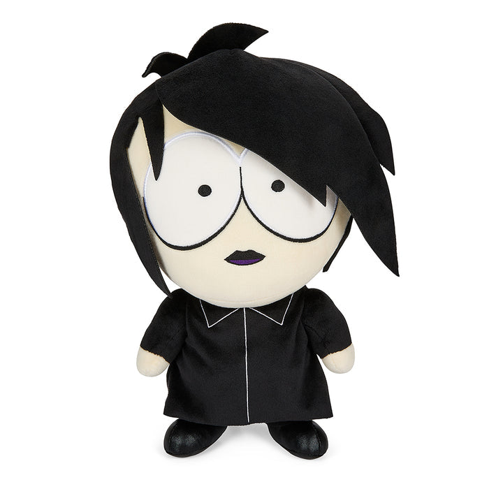 South Park Goth Kid Firkle 13-inch plush toy with sound chip, featuring dark clothing and cartoon character details.
