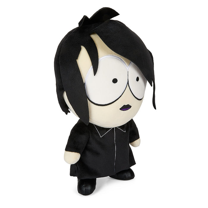 South Park Goth Kid Firkle 13-inch plush toy with sound, soft fabric, detailed character design, and collectible South Park character.