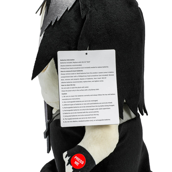 South Park Goth Kid Henrietta 13-inch plush with sound chip, featuring detailed goth-inspired design and soft fabric.