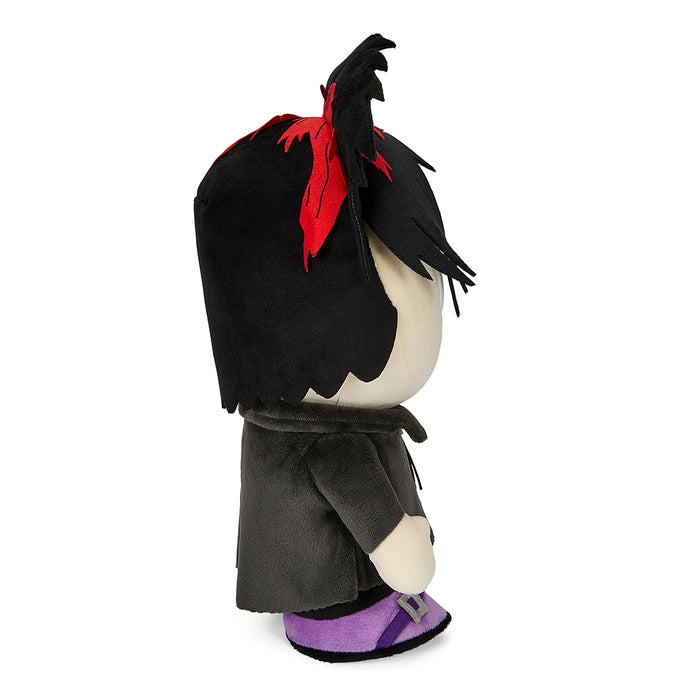 South Park Goth Kid Pete 13-inch plush toy with sound chip, featuring dark clothing and accessories, by South Park.