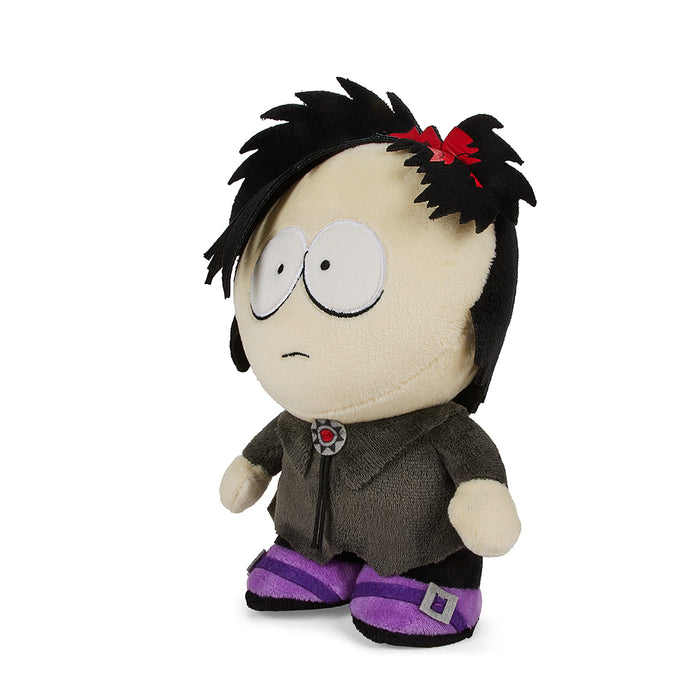 South Park Goth Kid Pete 8-inch Phunny Plush by Kidrobot, soft stuffed toy featuring goth style and vibrant colors.