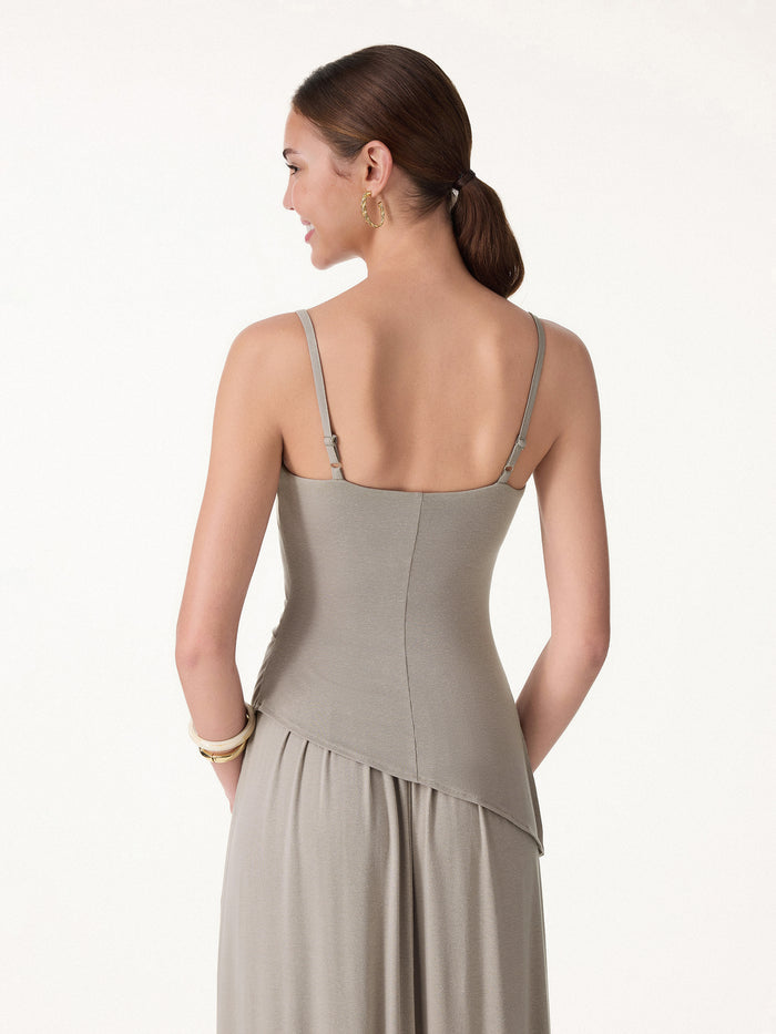 OGLmove Spaghetti Bra Top with Side Slit