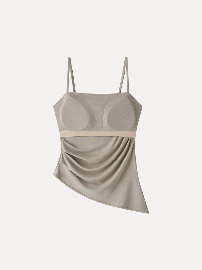 OGLmove Spaghetti Bra Top with Side Slit