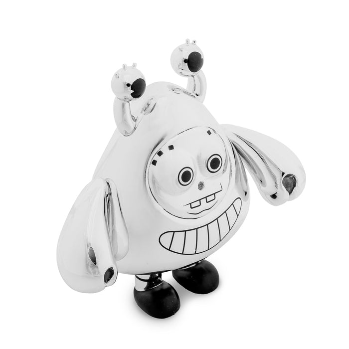 Chrome mini figure of SpongeBob SquarePants from the Cavalcade of SpongeBobs series, 3-inch vinyl collectible by SpongeBob SquarePants.