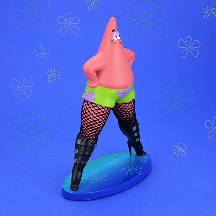 SpongeBob SquarePants Goofy Goober Rock Patrick Star resin art figure in fishnets, 6-inch collectible art figure, pre-order ready.