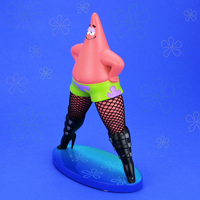 SpongeBob SquarePants Goofy Goober Rock Patrick Star resin art figure in fishnets, 6-inch collectible art figure from SpongeBob SquarePants.