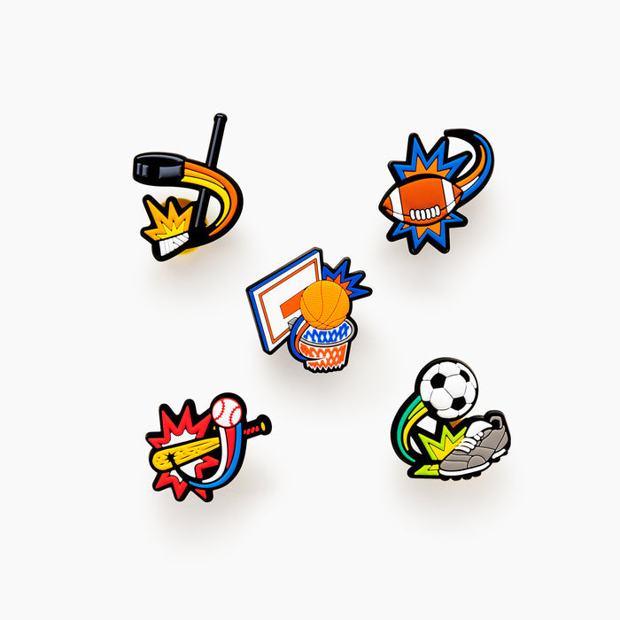 Sports Popinz 5 Pack Shoe Charms