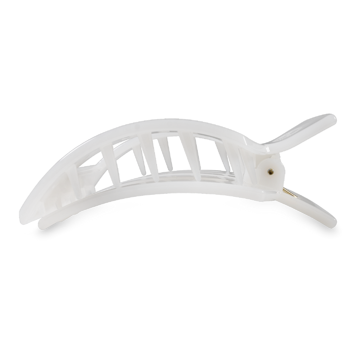 Square Flat Hair Clip | Large | Coconut White