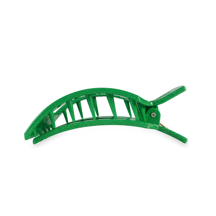 Square Flat Hair Clip | Large | Shamrock Shimmer