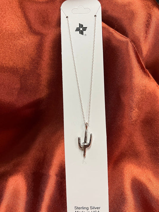 Sterling Silver Saguaro Necklace