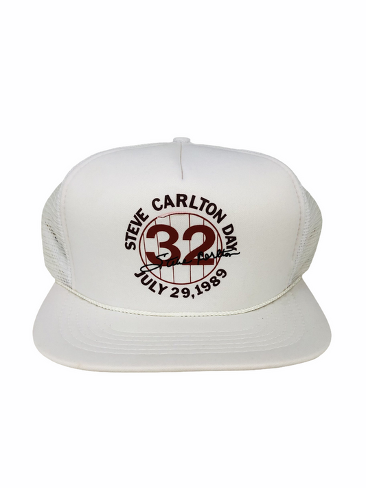 STEVE CARLTON PHILADELPHIA PHILLIES #32 RETIREMENT VINTAGE 1989 SNAPBACK HAT - DEADSTOCK
