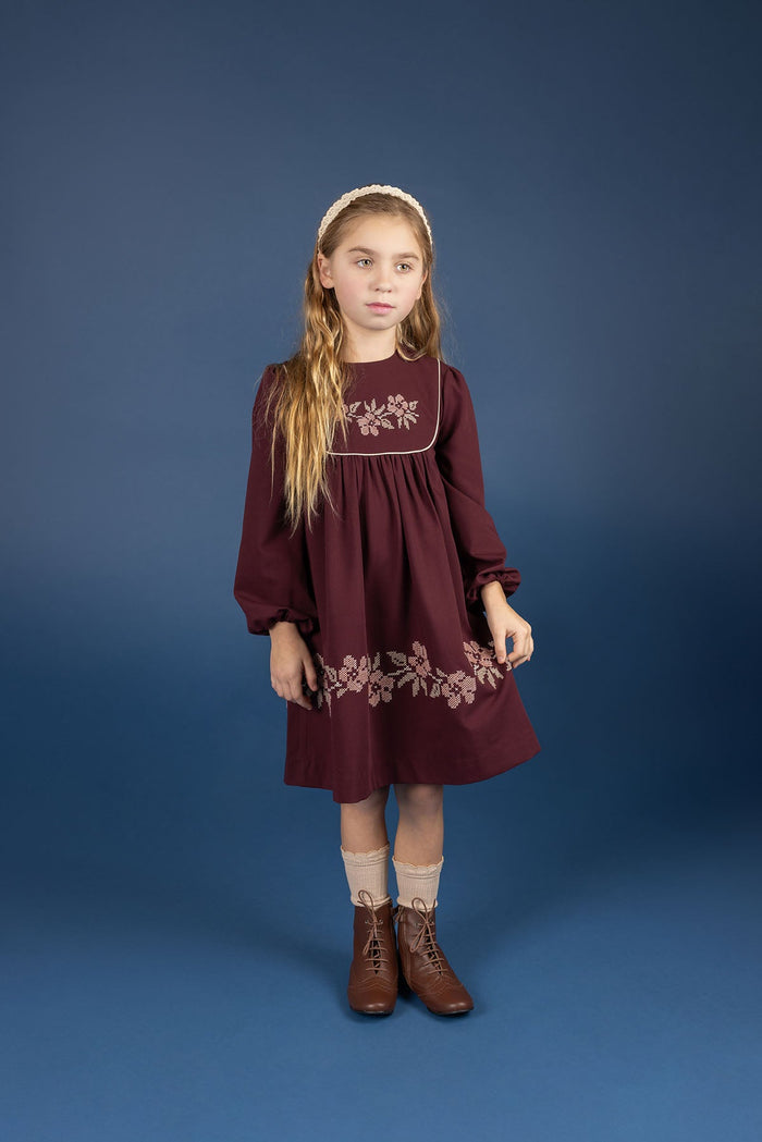 Stitch Embroidered Wool Collection - Dress