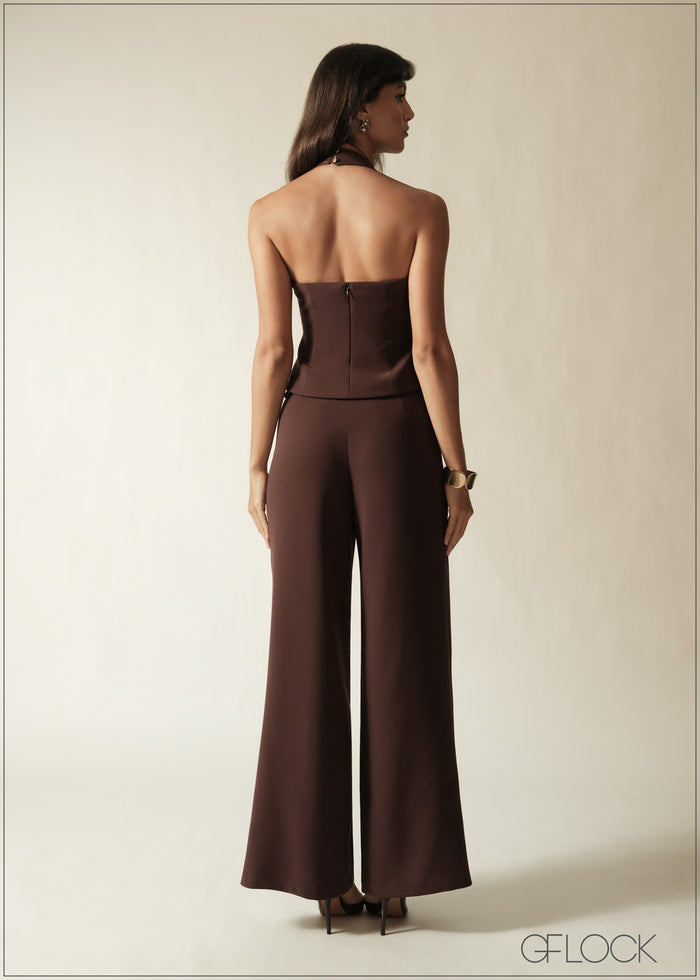 Straight Neck Halter Top - 190626