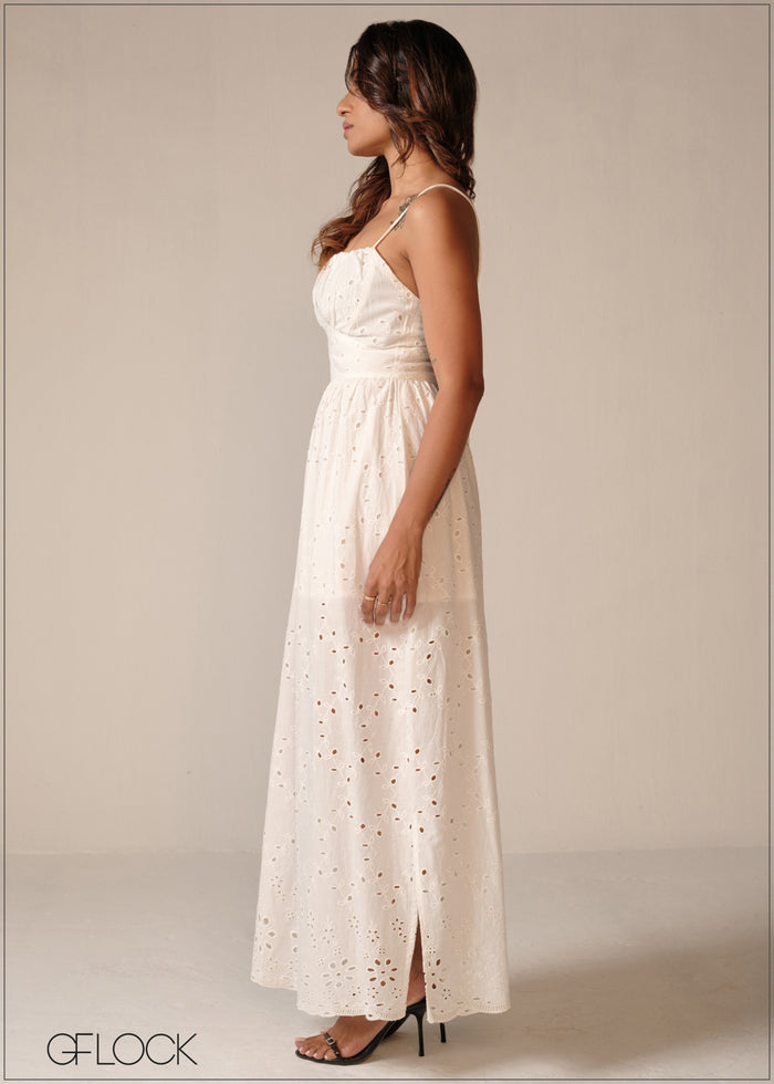 Strappy Cutlawn Dress - 190326