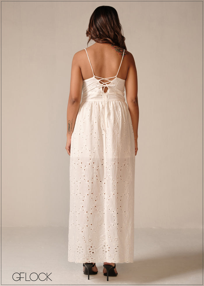 Strappy Cutlawn Dress - 190326