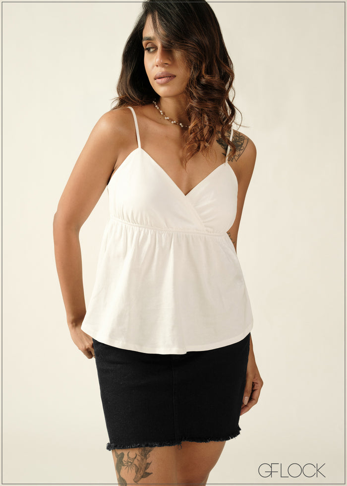 Strappy Peplum Top - 270726