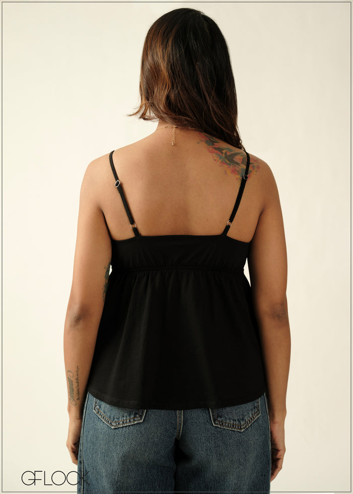Strappy Peplum Top - 270726