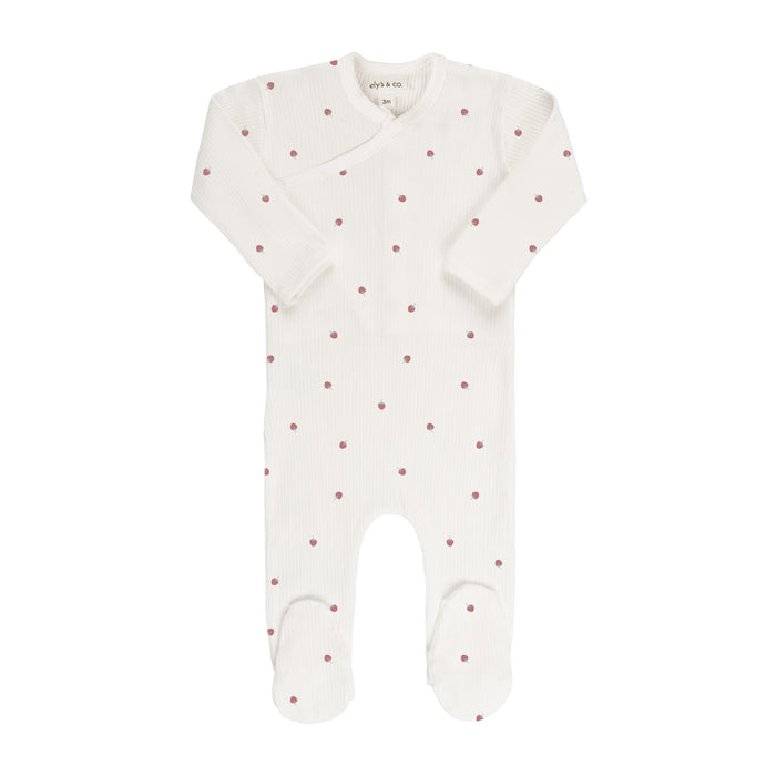 Strawberry Zipper Footie