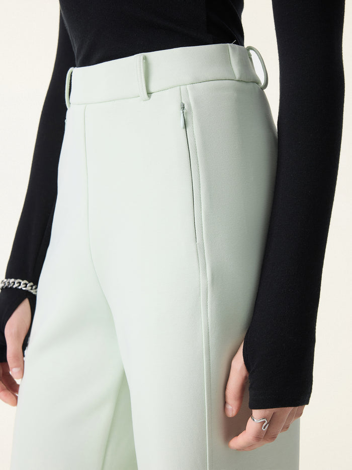 OGLmove Stretch Cotton Blend Slimming High Rise Wide Leg Pants