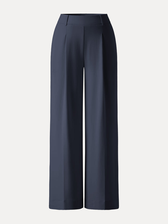 OGLmove Stretchy Flowy High Rise Wide Leg The Success Pant Regular Midnight Navy