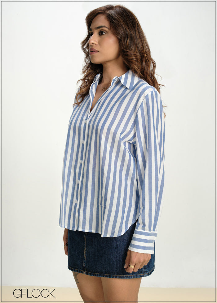 Stripe Oversized Top - 130826