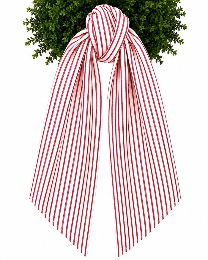 Striped Wreath Sash - With or Without Trim