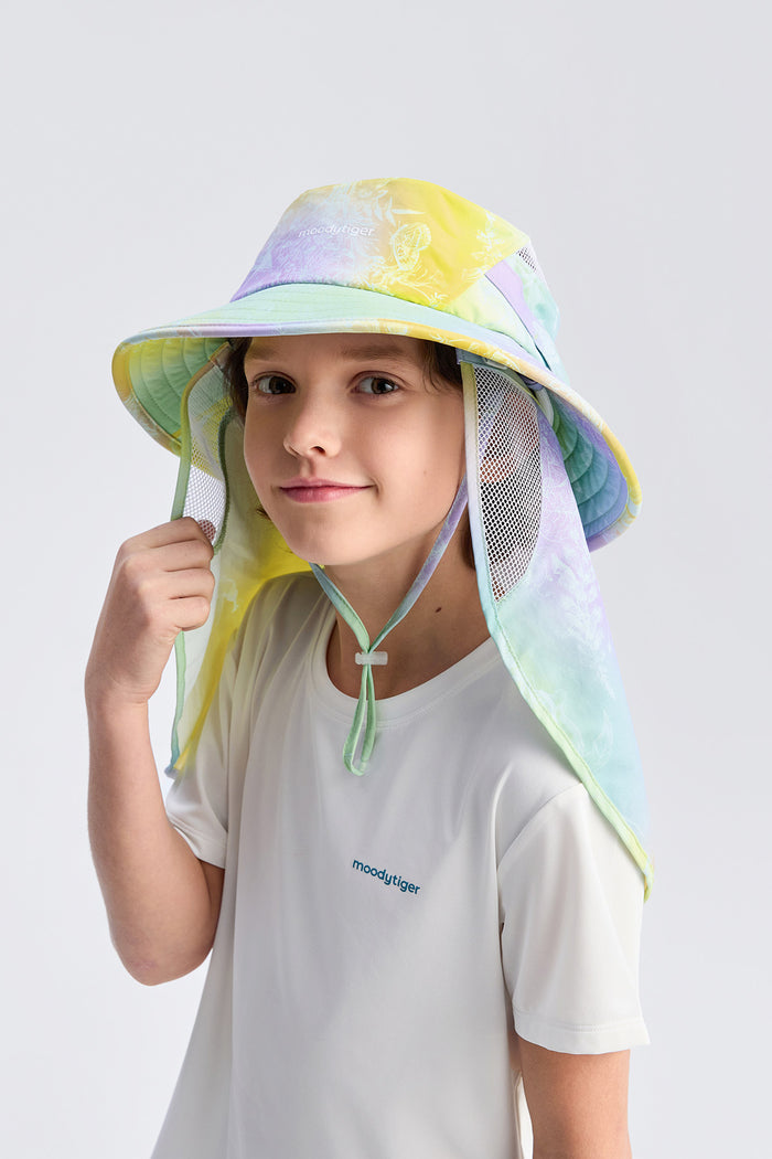 Sunny Shield Hat **Gradient Buzz Cyan**