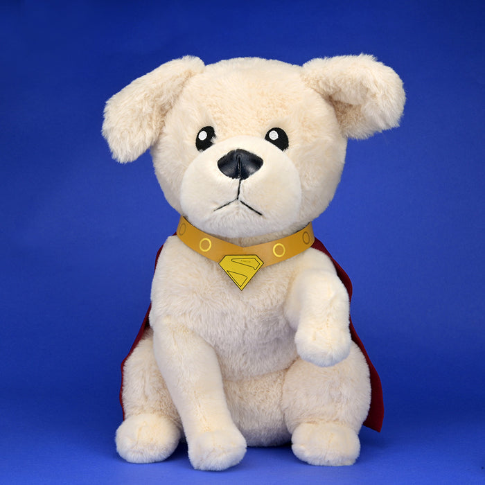 Supergirl Krypto large plush toy from Supergirl featuring a soft, cuddly design and vibrant superhero costume.