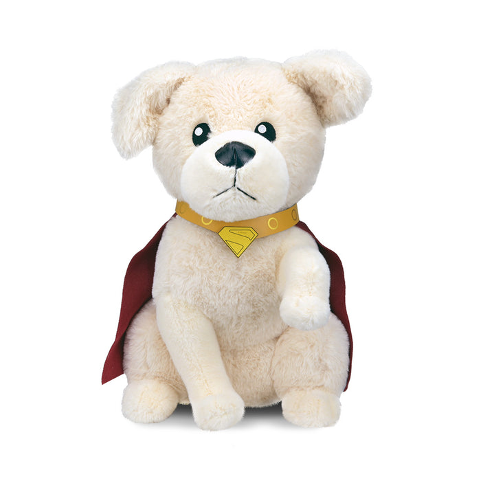 Supergirl Krypto large plush toy featuring Supergirl branding, soft and cuddly superhero plush for kids and collectors.