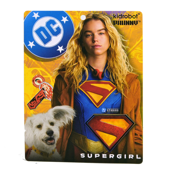 Supergirl Krypto plush window clinger from SUPERGIRL™ featuring a soft, colorful plush design ideal for window decor.