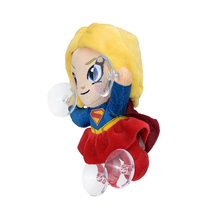 Supergirl plush window clinger featuring Supergirl character from the Supergirl brand, designed for decorating windows.