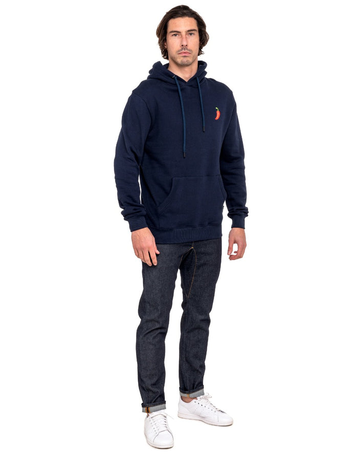 sweat homme à capuche chillinavy PULLIN en coton