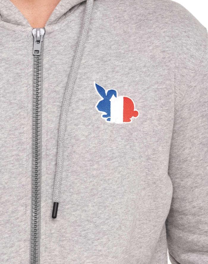 sweat homme à capuche lapingrey PULLIN en coton