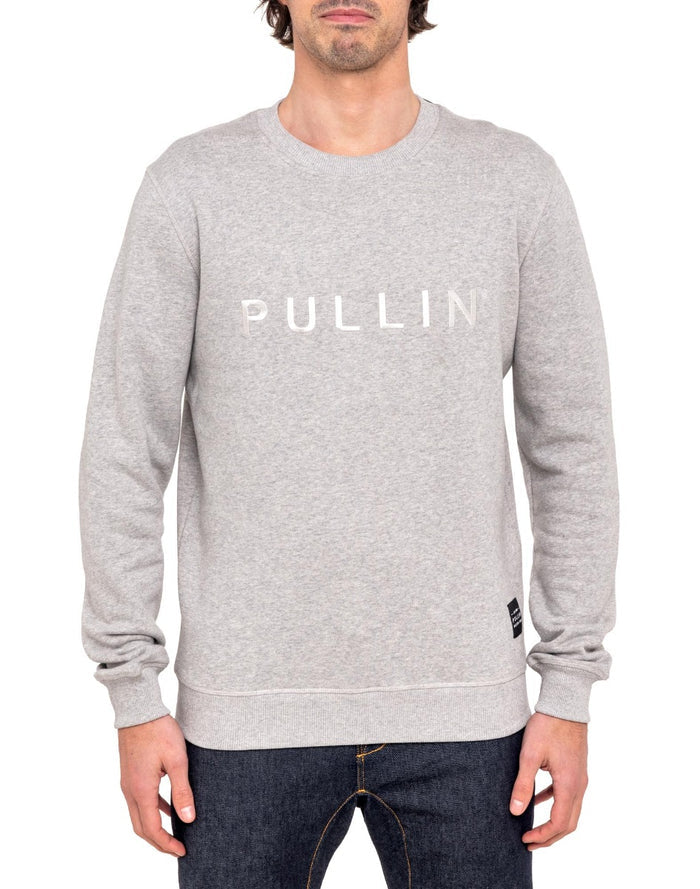 sweat homme crew PULLINgrey21 PULLIN en coton