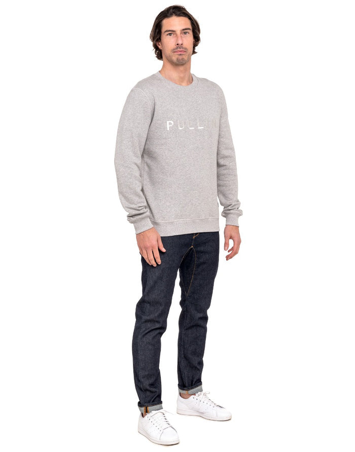 sweat homme crew PULLINgrey21 PULLIN en coton