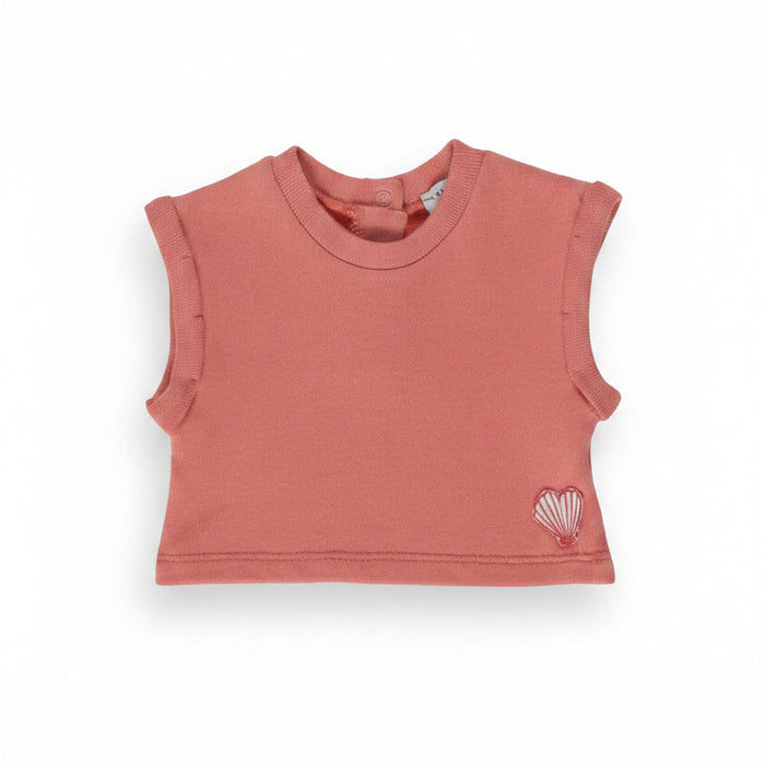T-Shirt In Modal Blend Coral image 0