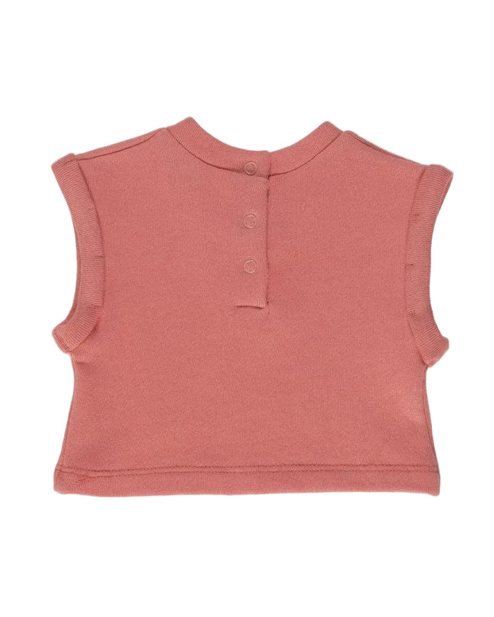 T-Shirt In Modal Blend Coral image 1