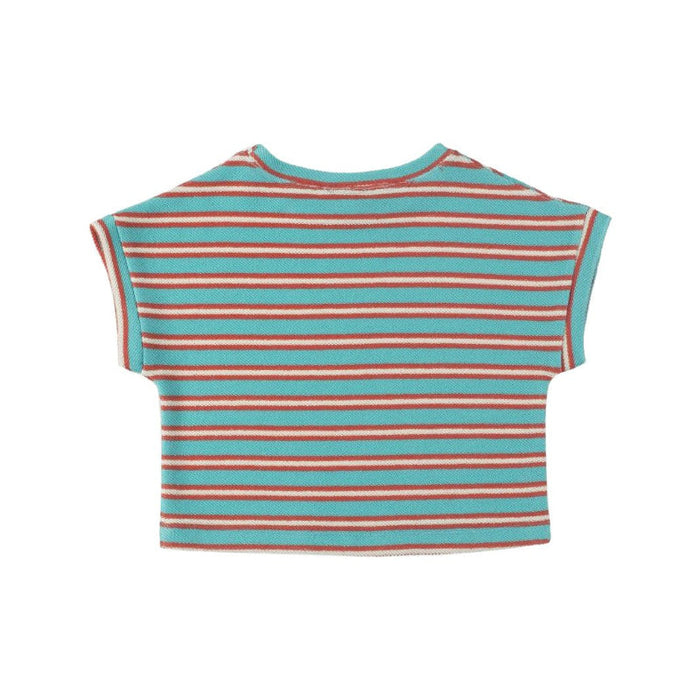 T-Shirt Japone Towel Stripes Turquoise image 1