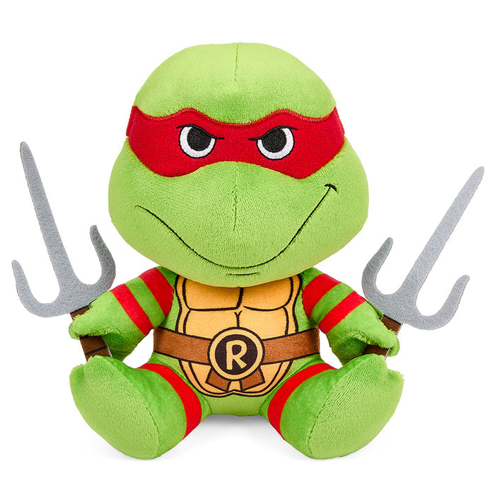 Teenage Mutant Ninja Turtles Raphael 7.5-inch Phunny plush toy, featuring detailed cartoon-style design and soft fabric.