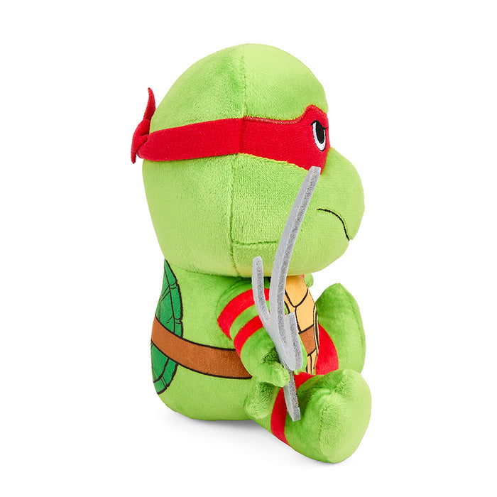 Teenage Mutant Ninja Turtles Raphael 7.5-inch Phunny plush toy, soft and detailed cartoon character plush from the TMNT series.