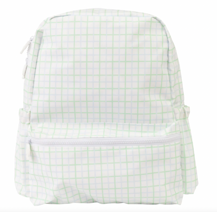 blue green windowpane / large