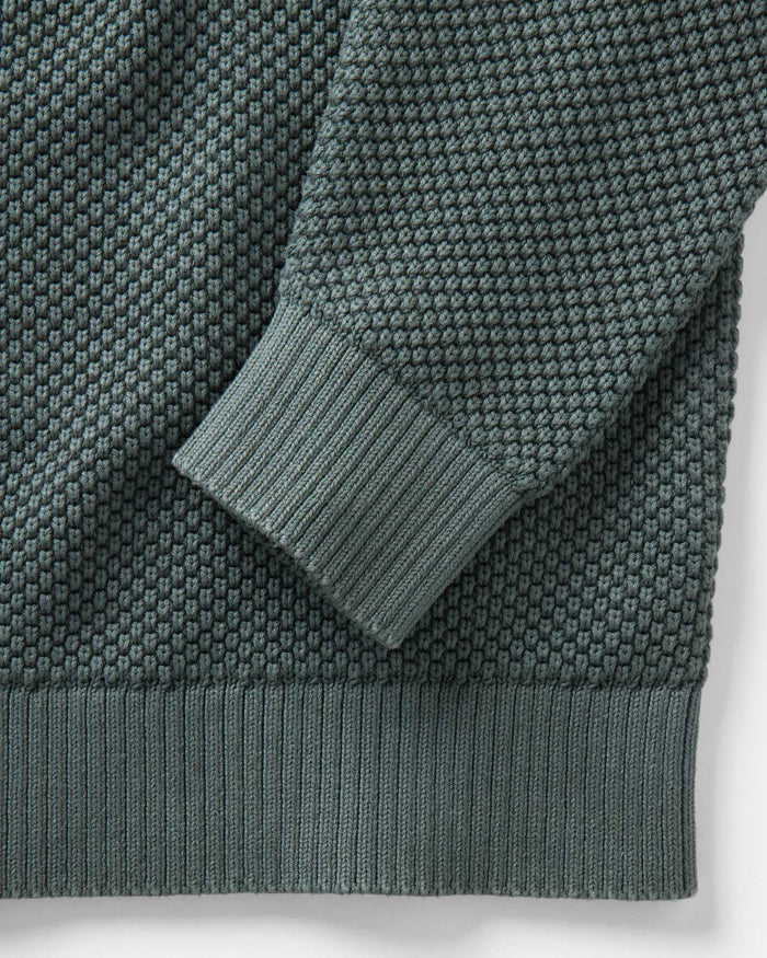 The Crawford Crew Sweater in Faded Spruce
